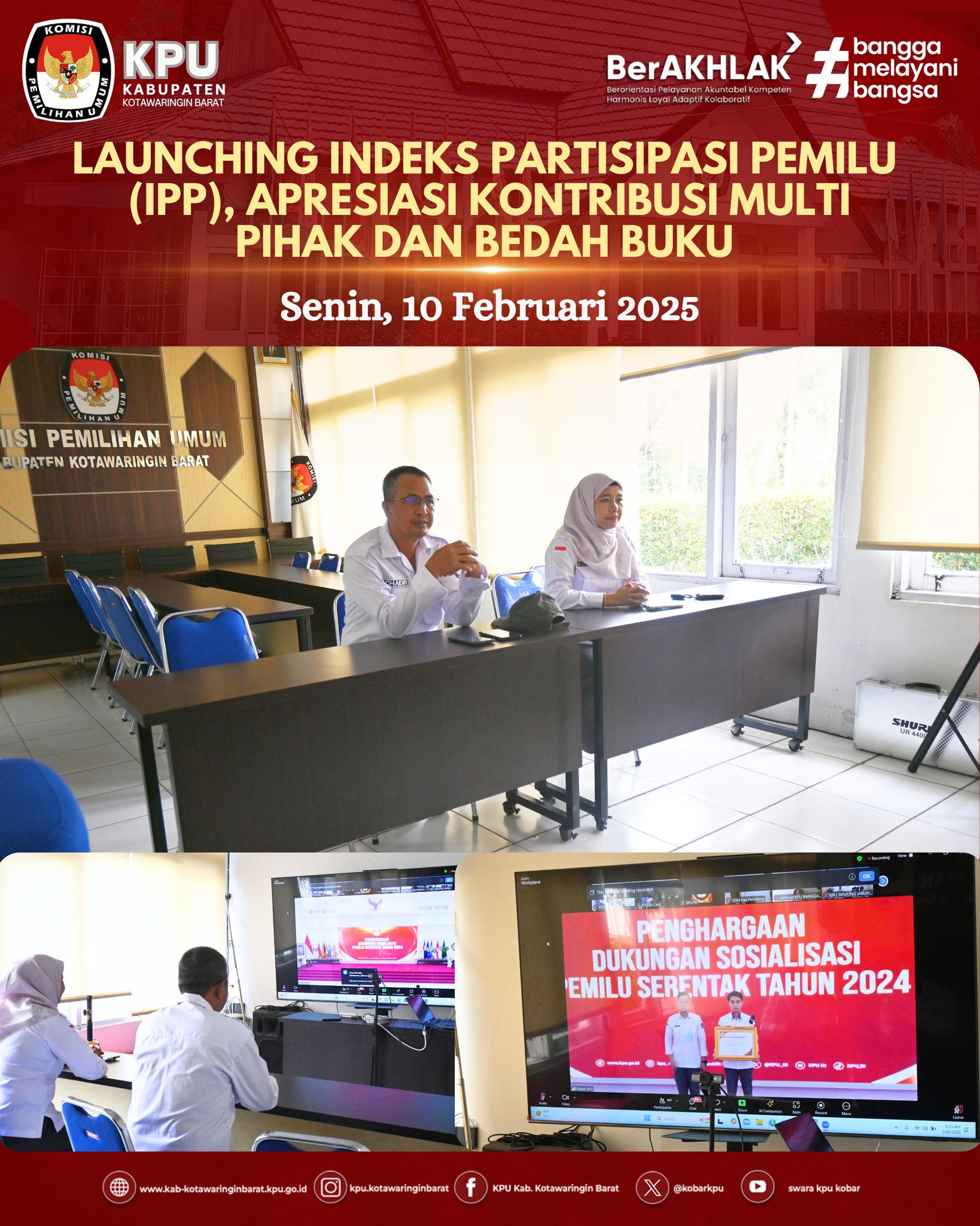 Launching Indeks Partisipasi Pemilu (IPP), Apresiasi Kontribusi Multi Pihak dan Bedah Buku