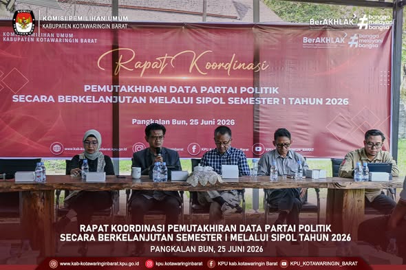 Rapat Pemutakhiran Data Partai Politik Secara Berkelanjutan Semester I Melalui SIPOL Tahun 2026