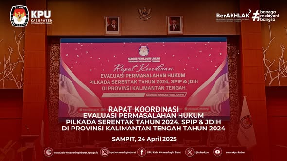 Rapat Koordinasi Evaluasi Permasalahan Hukum Pilkada Serentak Tahun 2024