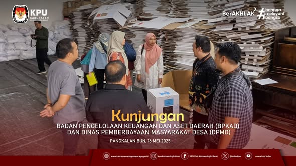 Kunjungan resmi dari BPKAD Kabupaten Kotawaringin Barat dan DPMD