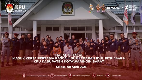 Halal Bihalal dalam rangka masuk kerja pertama pasca libur lebaran Idul Fitri 1446 Hijriyah