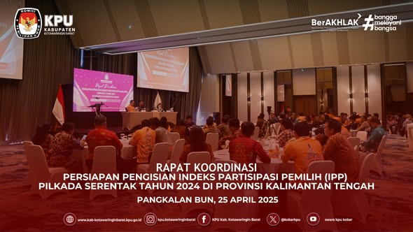 Rapat Koordinasi Persiapan Pengisian Indeks Partisipasi Pemilih Pilkada Serentak Tahun 2024