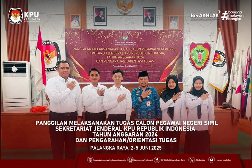 Panggilan Melaksanaan Tugas Calon PNS Sekretariat Jenderal KPU RI Tahun 2024