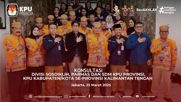 Konsultasi Divisi Sosdiklih, Parmas dan SDM  KPU Kabupaten/Kota se-Kalimantan Tengah