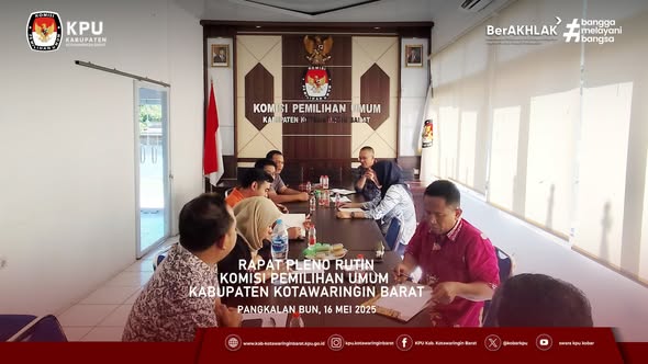 Rapat Pleno KPU Kabupaten Kotawaringin Barat
