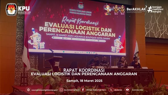 Rapat Koordinasi Evaluasi Logistik dan Perencanaan Anggaran
