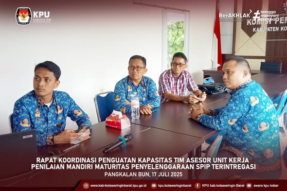 Rapat Penguatan Kapasitas Tim Asesor Unit Kerja Penilaian Mandiri Maturitas SPIP Terintegrasi