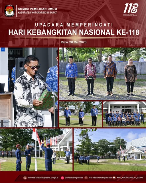 Melaksanakan Upacara Bendera dalam rangka memperingati Hari Kebangkitan Nasional (Harkitnas) ke-118