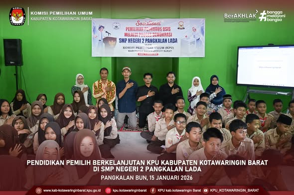 Pendidikan Pemilih Berkelanjutan di SMP Negeri 2 Pangkalan Lada