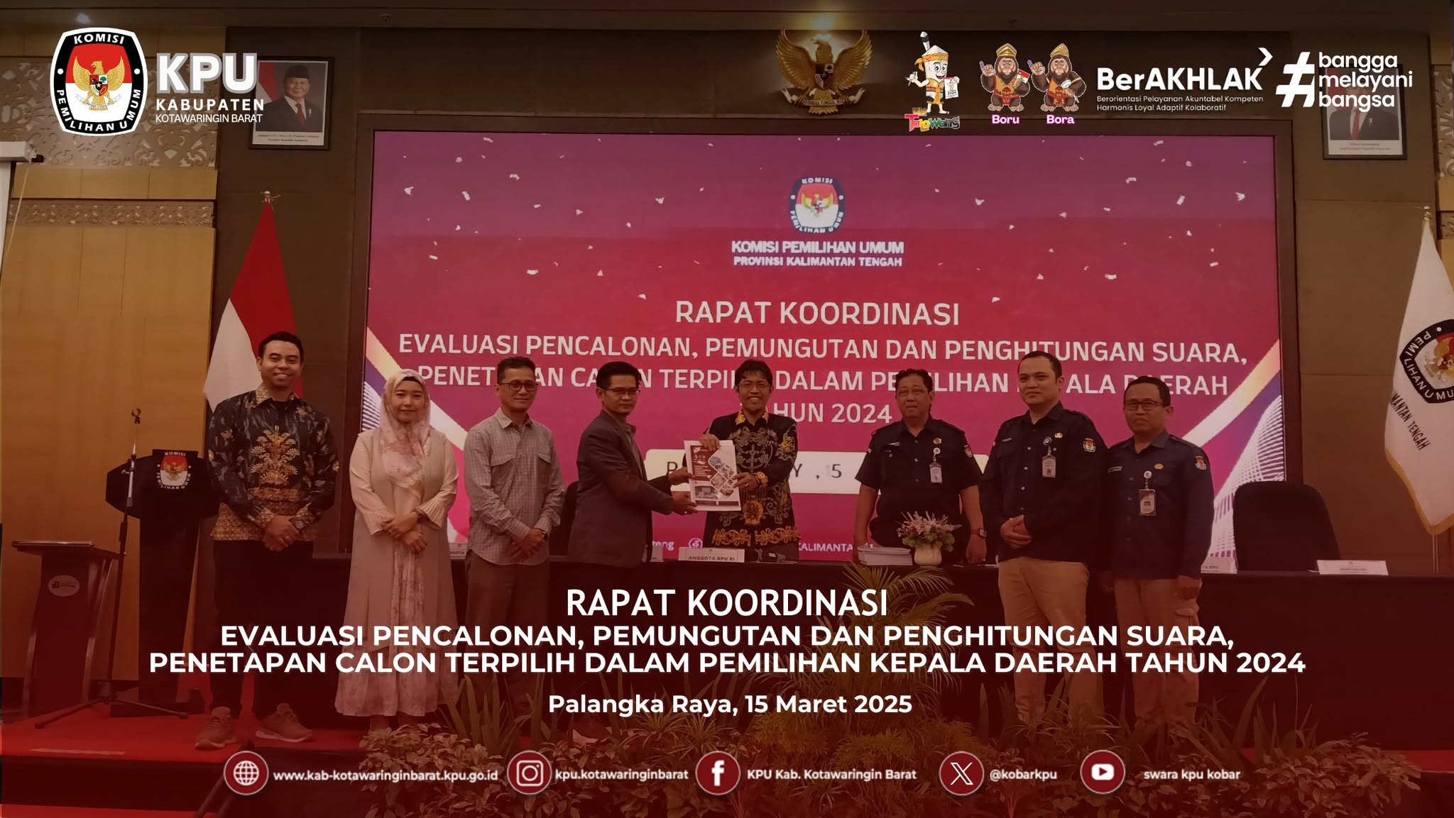 Rapat Koordinasi Pencalonan, Pemungutan, Penghitungan Suara Calon Terpilih Pilkada Tahun 2024