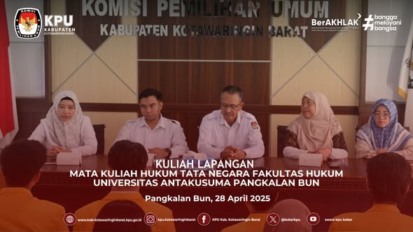 Kuliah Lapangan Mahasiswa/i Universitas Antakusuma Pangkalan Bun mata kuliah Hukum Tata Negara