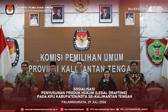 Sosialisasi Penyusunan Produk Hukum yang diselenggarakan oleh KPU Provinsi Kalimantan Tengah