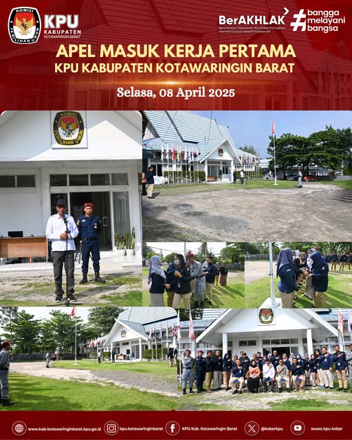 Apel Masuk Kerja Pertama pasca Libur Lebaran Idul Fitri 1446 Hijriyah