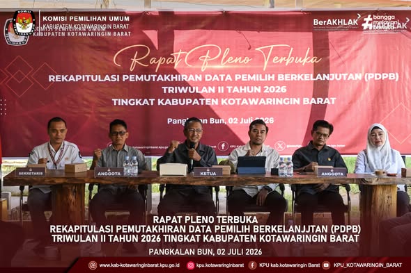 Rapat Pleno Koordinasi Pemutakhiran Data Pemilih Berkelanjutan (PDPB) Triwulan II Tahun 2026