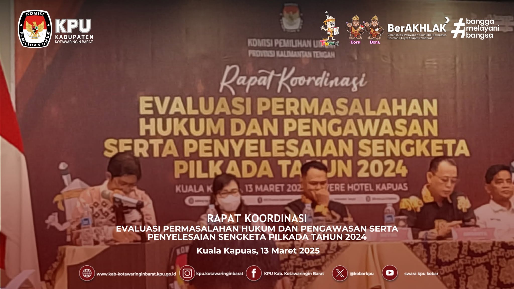 Rapat  Evaluasi Permasalahan Hukum, Pengawasan dan Penyelesaian Sengketa Pilkada Tahun 2024