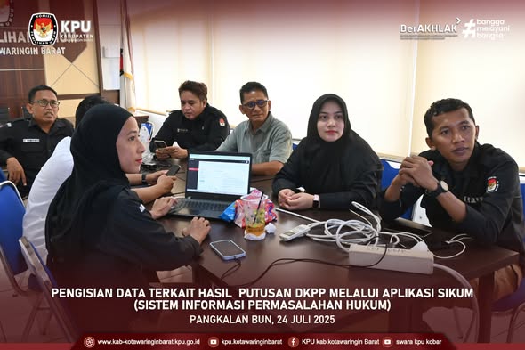 Pengisian data terkait Hasil Putusan DKPP melalui aplikasi SIKUM