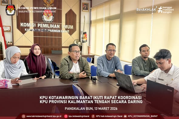 Rapat Persiapan Pemungutan Suara yg diselenggarakan oleh KPU Provinsi Kalimantan Tengah