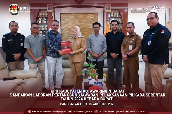 KPU Kotawaringin Barat sampaikan laporan pertanggungjawaban pelaksanaan pilkada serentak tahun 2024