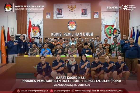Rapat Koordinasi Progres Pemutakhiran Data Pemilih Berkelanjutan (PDPB)